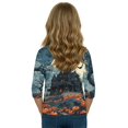 thumbnail image 6 of Grblisyd 3/4 Sleeve Shirt for Girls Boys Casual Basic Tees Fall Winter Halloween Crew Neck Tops Blouse 7-8 Years, 6 of 6