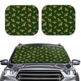 thumbnail image 2 of Kll Hohey Bee Windshield Sun Shade 2-Piece Foldable Car Front Window Sunshade For Most Sedans Suv Truck - Auto Sun Blocker Visor Protector Blocks Max Uv Rays - Large, 2 of 7