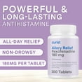 thumbnail image 6 of Curist Fexofenadine Hydrochloride 180mg Antihistamine Allergy Relief Tablets 24 Hour 300 Ct, 6 of 8