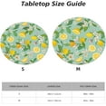 thumbnail image 6 of muroi Juicy Pattern with Cherries Round Fitted Tablecloth with Elastic Edge Waterproof Oil Proof Table Cloth Wipe Clean Table Cover Fits 45"-50", Medium, 6 of 6