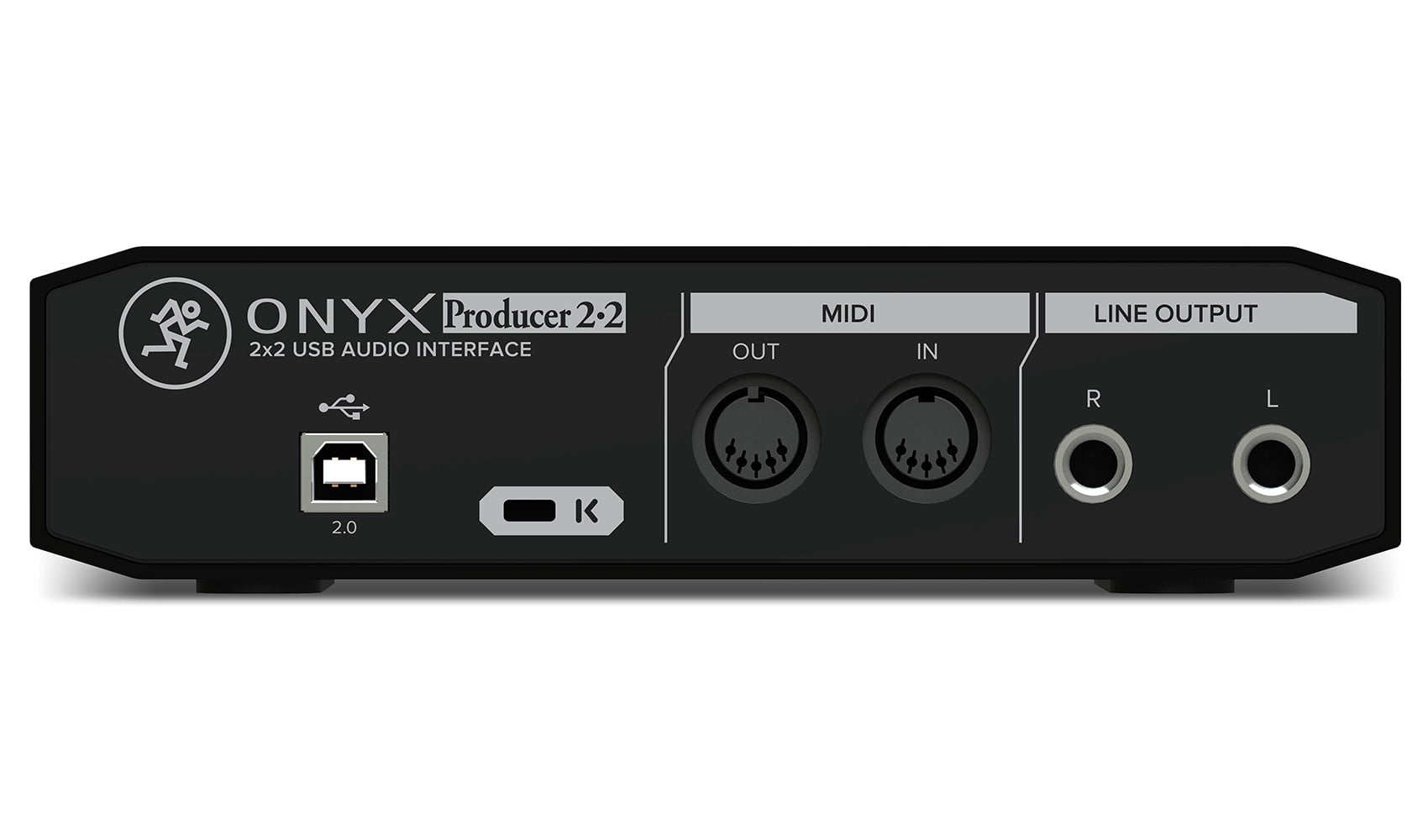 Mackie Onyx Producer 2.2 2x2 USB MIDI Recording Studio Interface+Mic+Cable+Mount