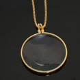 thumbnail image 1 of Magnify Glass Reeding Decorative Monocle Necklace 6x Pendant, 1 of 8