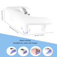 thumbnail image 3 of Manicure Arm Rest with Rotating Phone Holder for Nails Tech, U - Shaped Adjustable Nail Hand Rest Stand PU Leather (White), 3 of 7