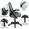 thumbnail image 4 of Flash Furniture Porter Ergonomic Mesh High-Back Swivel Office Chair with Flip-Up Armrests, Gray, 4 of 16