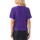 thumbnail image 3 of Camisa de lentejuelas INSPIRE CHIC para mujer, blusa brillante de manga dolman, oversize, XL, color púrpura oscuro, 3 of 5