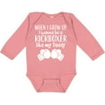 thumbnail image 3 of Inktastic Kickboxing Future Kickboxer Like Daddy Boys or Girls Long Sleeve Baby Bodysuit, 3 of 5