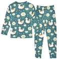 thumbnail image 2 of Duck and Flowers Cotton Pajamas 2 Piece Set Sleepwear Soft and Comfortable Homewear Nightwear, 2 of 7