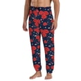 thumbnail image 4 of Sweatpants for Men - Lotus Root Rose Flowers Adjustable Elastic Band Mens Joggers With Pockets, Athletic Workout Gym Casual Track Pants for Men, 4 of 7