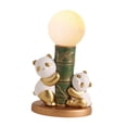 thumbnail image 3 of Lámpara de noche de animales regulable con luz nocturna de Panda para estantes, oficina y balcón Panda dorado, 3 of 8