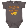thumbnail image 3 of Inktastic Life's Better Mac & Cheese Boys or Girls Baby Bodysuit, 3 of 5