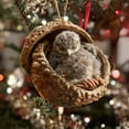 thumbnail image 6 of Clearance!Forest Animal Acorn Ornaments, Cozy Forest Christmas Ornaments, 2026 New Pine Cone Animal Decoration, Woodland Creature Figurine, Acrylic Hanging Ornament Home Party Decor, 6 of 7