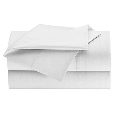 Westpoint Home Flat Sheet,109 in L,Fresh White 1A38074