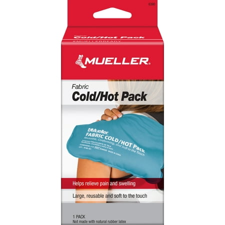 Mueller Fabric Cold/Hot Pack, Blue, 12" x 7.8", 1-count