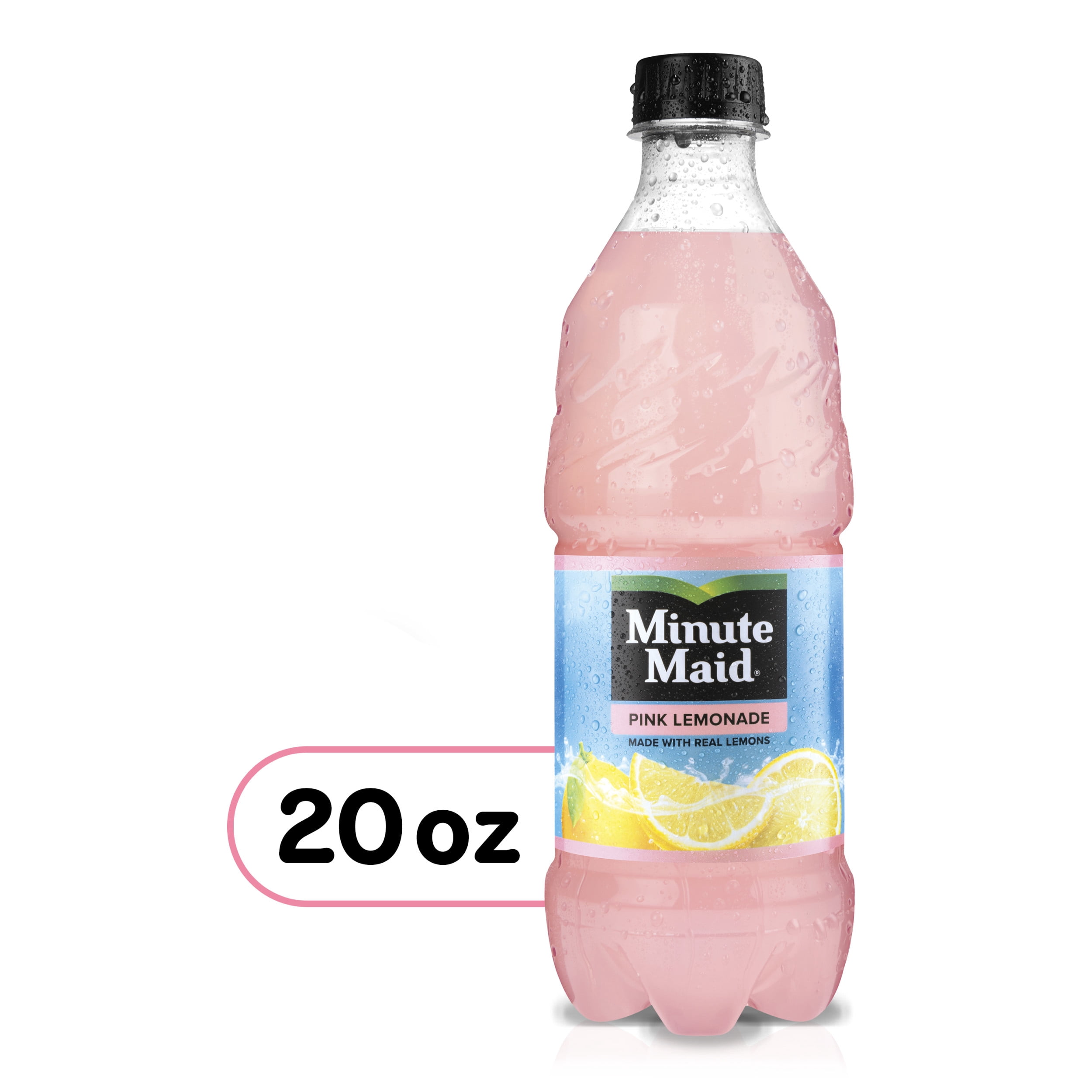 Minute Maid Pink Lemonade Juice Drink 20oz Bottles, 8 Units