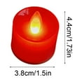 thumbnail image 3 of SLYNSHome 12 Pcs Bougies Chauffe-Plat LED Rouges Mini Bougies Artificielles pour Demande en Mariage, Anniversaire, Nuit Romantique, Déco de Mariage, 3 of 6