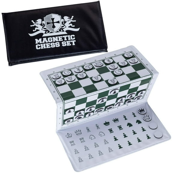 WE Games Magnetic Travel Chess Set - Trifold - 6 inches Wood Expressions, Inc.