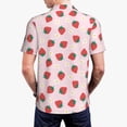thumbnail image 6 of Wukai Strawberry Floral Men’s Polo Shirts,Quick-Dry Athletic Shirt,Classic Fit Shirts-XX-Large, 6 of 8