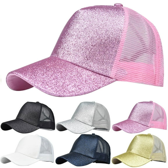 Meidiya Ponytail Caps Messy Buns Trucker Plain Baseball Cap