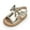 Gold, variant on Meckior Baby Girls Sandals Rubber Sole Infant Summer Bow-Knot Shoes for First Walker 0-18 Months
