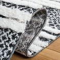 thumbnail image 5 of SAFAVIEH Moroccan Tassel Lorinda Southwestern Shag Area Rug, Black/Ivory, 9' x 12', 5 of 8