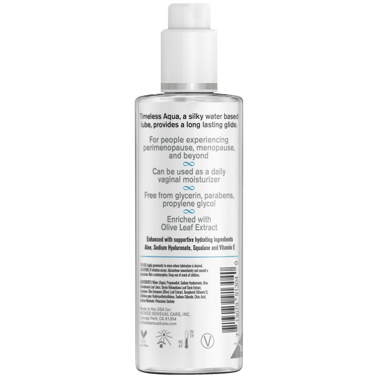 Wicked Simply Timeless Aqua Jelle Water-Based Gel Lubricant 4oz