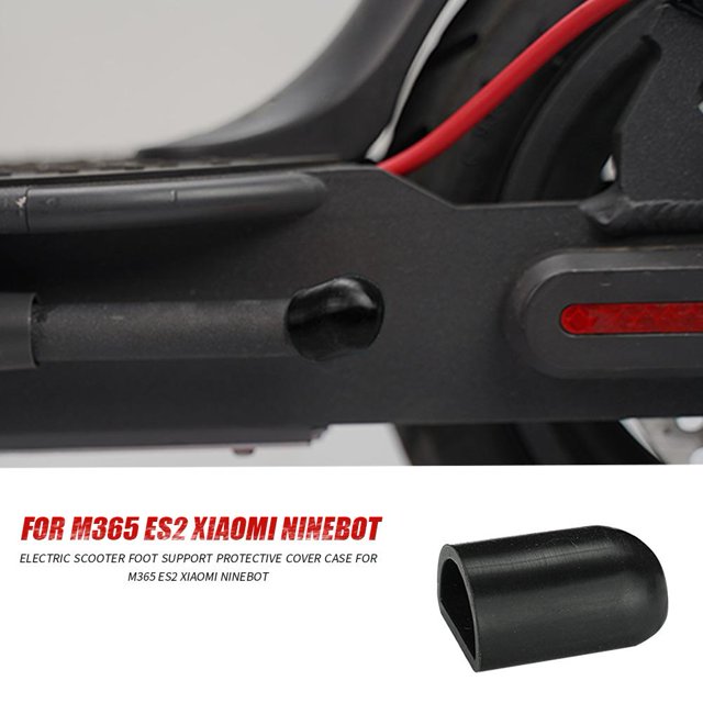 2 piezas de cubierta protectora de soporte de pie de scooter eléctrico para M365 ES2 (negro)