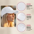 thumbnail image 3 of IUYRTFE Women's Quick Dry Ponytail Baseball Cap Breathable Perforated Mesh Summer Sports Running Hat, 3 of 9