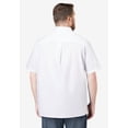 thumbnail image 3 of KingSize Men's Big & Tall Solid Wrinkle-Resistant Short Sleeve Button Down, 3 of 5