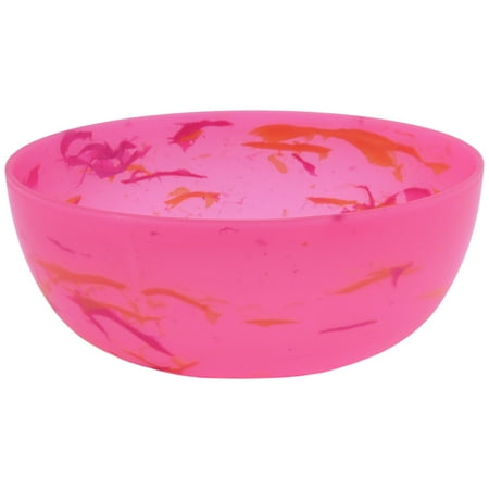 Mainstays - Pink Tie Dye Round Plastic Bowl, 38-Ounce