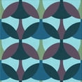 thumbnail image 1 of Ahgly Company Indoor Square Patterned Dark Blue Grey Blue Area Rugs, 7' Square, 1 of 6