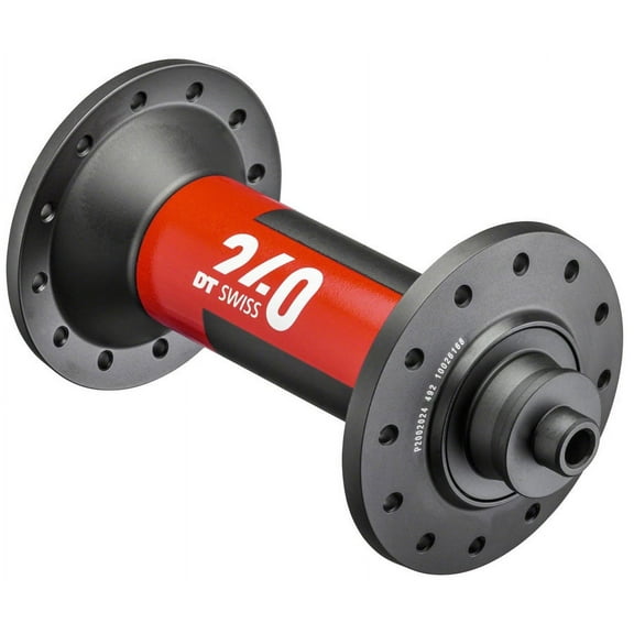 DT Swiss 240 Front Hub - QR x 100mm, Black/Red, 20H