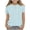 girl t shirt-Light Blue, variant on KkSLirnhs 3-4Y Girls Clothes under $10 Children's Fashion Solid Color 3/4 Sleeve Round Neck Tops/shirt Gray