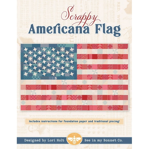 Scrappy Americana Flag Quilt Pattern