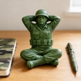thumbnail image 3 of Desktop Ornament Funny Green Man Figures Classic Soldier Action Statue for Desktop Novelty Soldier Statues for Themed Party Display, 3 of 5