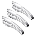 thumbnail image 1 of Stainless Steel Food Tongs for Kitchen Use Strong Heat Resistant 3pcs Small Size, 1 of 8