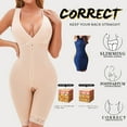 thumbnail image 3 of Women’s Waist Trainer Bodysuit Butt Lifter Tummy Control Shapewear Hi-Waist Thigh Slimmer Full Body Shaper Open Bust, 3 of 7