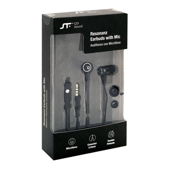 Audífonos In Ear STF Sound ST-E29066 Negros