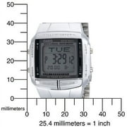 Casio Mens Illuminator Digital Databank Stainless Steel Silver Watch DB360-1A