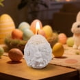 thumbnail image 3 of Festive Easter Egg Bunny Plaster Ornament Silicone Mold Diy Craft Reusable Easy Release for Home Classroom Tabletop Decor, 3 of 3
