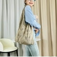 thumbnail image 5 of Kukuzhu Crochet Beach Tote Bag for Women Aesthetic Mesh Tote Bag Summer Hobo Bag Hollow Shoulder Handbags Knit Bag, 5 of 6