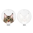 thumbnail image 2 of WIRESTER Large 3 inch Acrylic Ready to Hang Ornament, Hanging Ornaments for Christmas Tree Holidays Party Home Office Xmas Tree Decoration Gift - Animal Black Brown Maine Coon Cat, 2 of 6