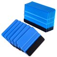 thumbnail image 2 of Vankcp 10 Pcs Car Felt Edge Squeegee Kits 5 Inch Squeegee Vinyl Scraper Tool Plastic Car Washing Windshield Squeegees for Window Tint,Car Vinyl Wrap,Decal Sticker Installation, Wallpaper (10 Pieces), 2 of 4