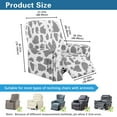 thumbnail image 7 of Xoenoiee Gray Cow Print Stretch Recliner Chair Covers, 4 Pieces Recliner Slipcovers Recliner Cover Soft Reclining Cover Furniture Protector with Pocket, 7 of 7