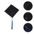 thumbnail image 2 of MasteelfCA Master Graduation Hat with Loop Tassel Student Square College Academic Dress Accessory, 2 of 4