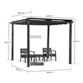 thumbnail image 3 of Toldo tipo Pérgola VANLIG 3x4 m gris, 3 of 3
