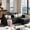 Black, variant on Walsunny 79" Convertible Sectional Sofa, L Shaped Sofa Couch with Reversible Chaise for Living Room Modern Linen Fabric for Living Room, Dark Gray