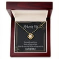 thumbnail image 1 of Pour Ma Femme, Vous Êtes la Raison Infini Noeud Collier Message Carte, 1 of 7