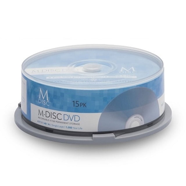DVD Millenniata M-Disc, 4,7 GB, 4X HD, 1000 años de archivo, paquete de 30