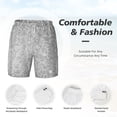 thumbnail image 5 of Lsque Mens Swim Trunks Silver Mosaic Pattern - Bathing Suit Compression Liner - Beach Swim Shorts Swimwear - (S-3XL) - Stretch Quick Dry -X-Large, 5 of 9