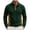 Army Green, variant on Long Sleeve Shirts for Men, Mens Corduroy Shirts Quarter-Button Vintage Pullover Sweatshirt Casual Fashion Color Block Pullovers with Elbow Patch